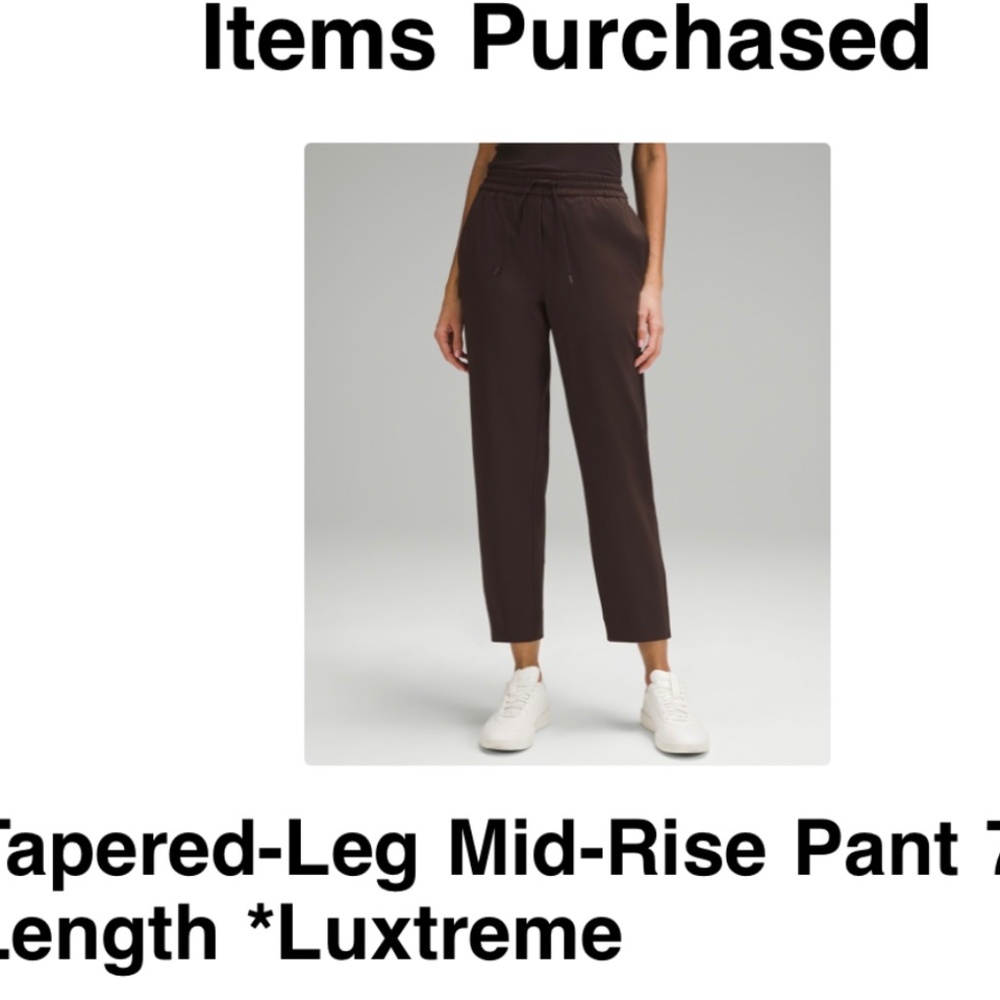 Lululemon 7/8 length pant